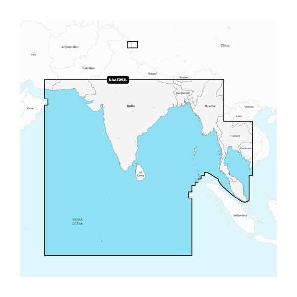 印度洋至泰國 - 海圖